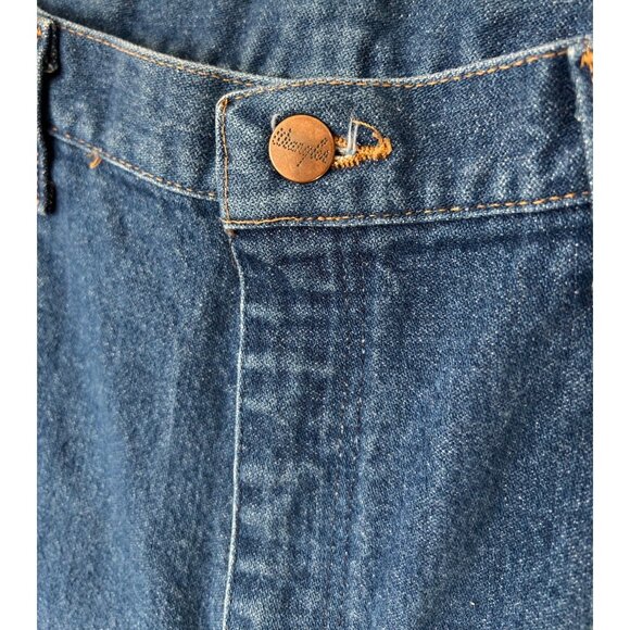 Vintage Wrangler High Waist Straight Jeans Medium Wash 31L - Picture 9 of 9